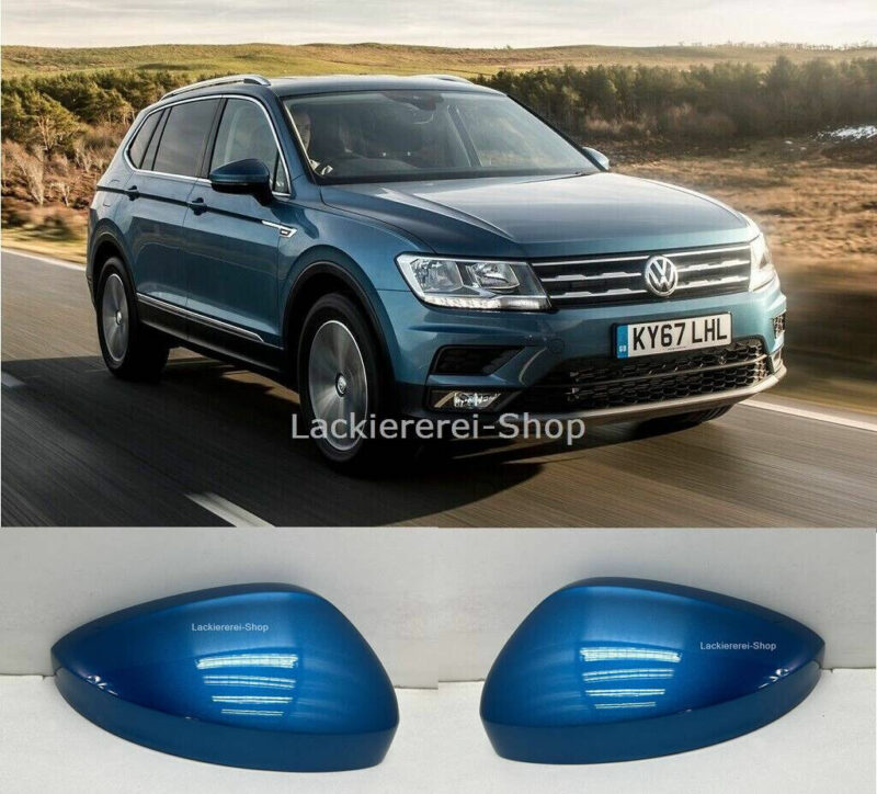 AUßENSPIEGEL KAPPE/GEHÄUSE LACKIERT IN WUNSCHFARBE NEU für VW Tiguan 2016 - 2024