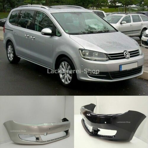 STOßSTANGE VORNE LACKIERT IN WUNSCHFARBE NEU für VW Sharan 2010-2022 Versionen ohne SRA