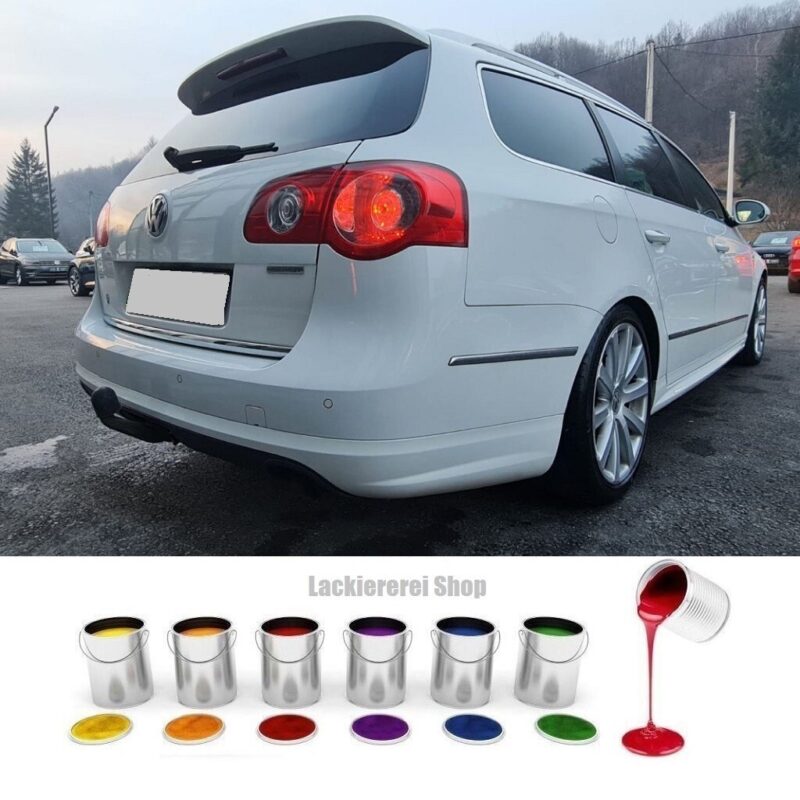 STOßSTANGE HINTEN LACKIERT IN WUNSCHFARBE + SPOILER für VW Passat R-Line 2005-2010