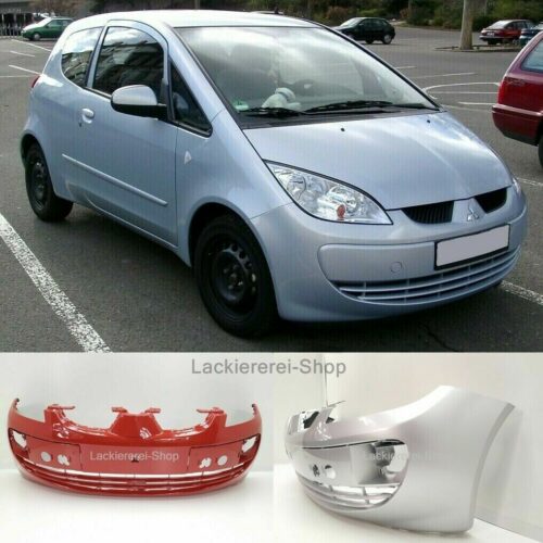 STOßSTANGE VORNE LACKIERT IN WUNSCHFARBE NEU für Mitsubishi Colt 2004-2008 Dreitürer