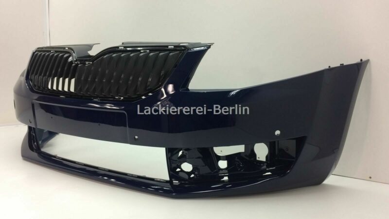 STOßSTANGE VORNE mit Grill LACKIERT IN WUNSCHFARBE NEU für Skoda Octavia 3 2013-2017 – Bild 7