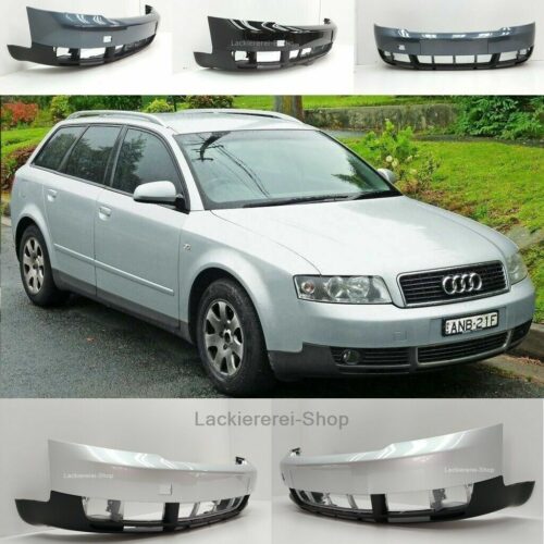 STOßSTANGE VORNE LACKIERT IN WUNSCHFARBE + SPOILER NEU für Audi A4 B6 2000-2004