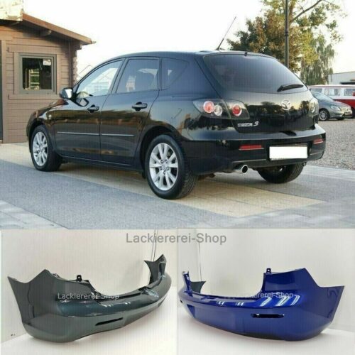 STOßSTANGE HINTEN LACKIERT IN WUNSCHFARBE NEU für Mazda 3 2007-2009