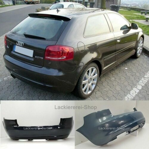 STOßSTANGE HINTEN LACKIERT IN WUNSCHFARBE NEU für Audi A3 8P 2008-2012