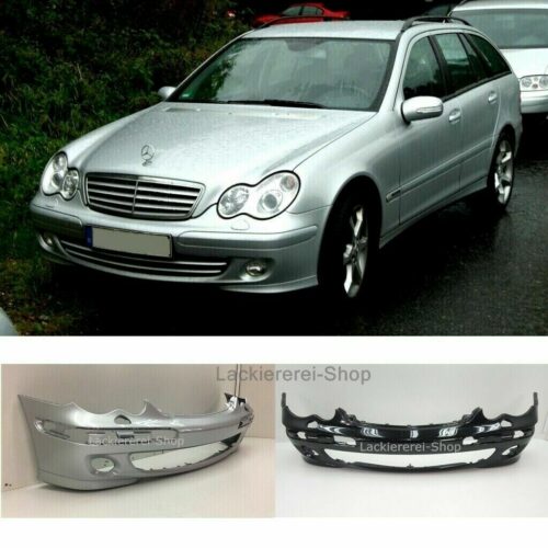 STOßSTANGE VORN LACKIERT IN WUNSCHFARBE NEU für Mercedes C-Klasse W203/S203 2004-2007 mit SRA
