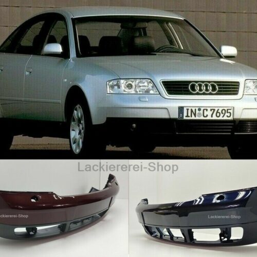 STOßSTANGE VORNE LACKIERT IN WUNSCHFARBE NEU für Audi A6 C5 1997-2001 mit SRA