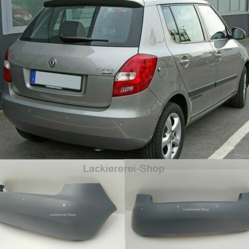 STOßSTANGE HINTEN UNLACKIERT NEU für Skoda Fabia 2007-2015