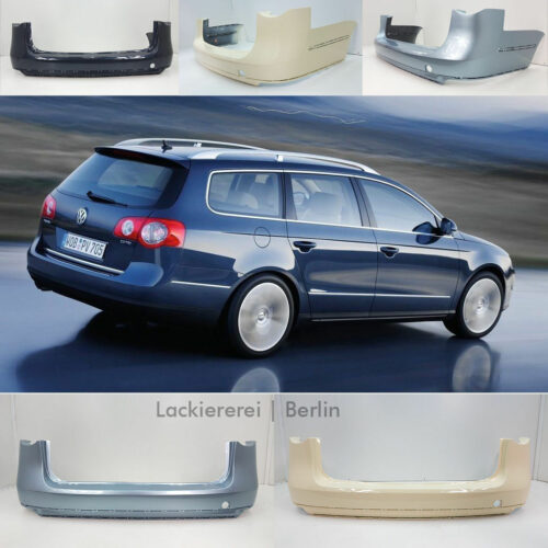 STOßSTANGE HINTEN LACKIERT IN WUNSCHFARBE NEU für VW Passat 3C Kombi 2005-2010 ohne PDC